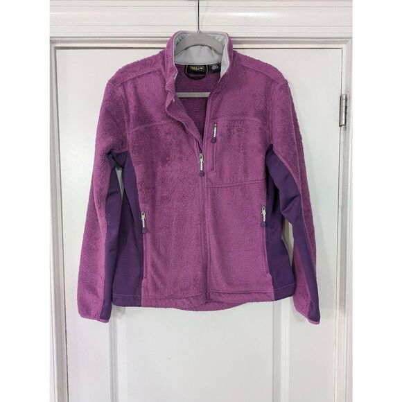 Mountain Hardwear Fleece Zip Up Jacket women's size medium purple cozy - Picture 1 of 9